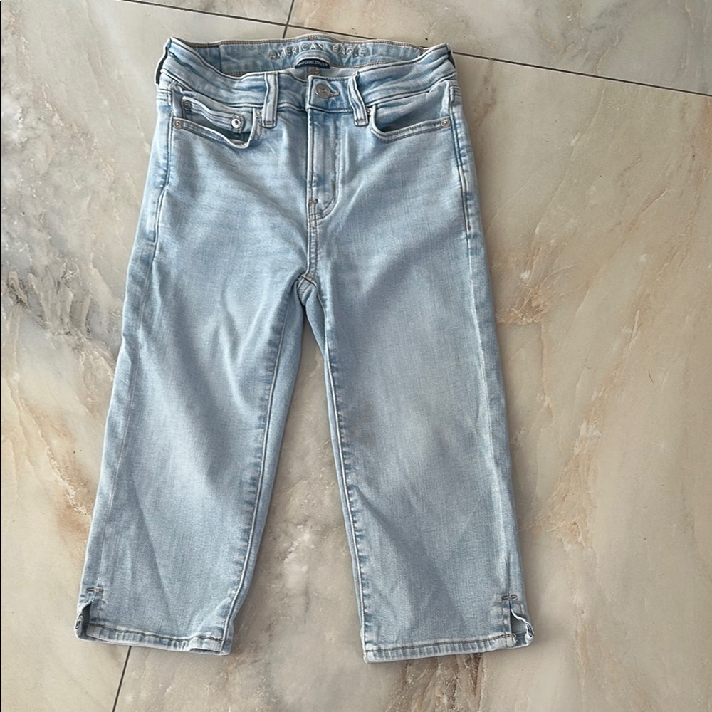 American Eagle Outfitters Light Blue below the knee shorts /Jeans